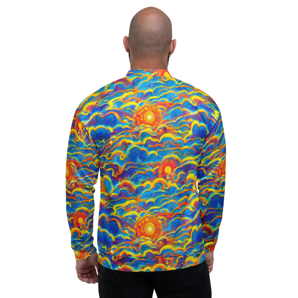 Chroma Ripple on Bomber Jacket — Back