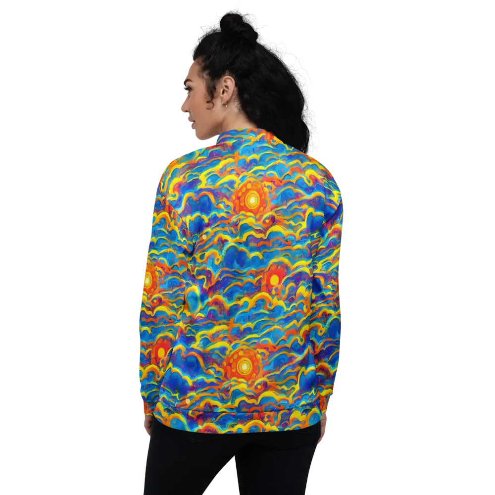 Chroma Ripple on Bomber Jacket — Back