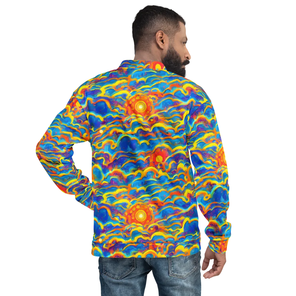 Chroma Ripple on Bomber Jacket — Back
