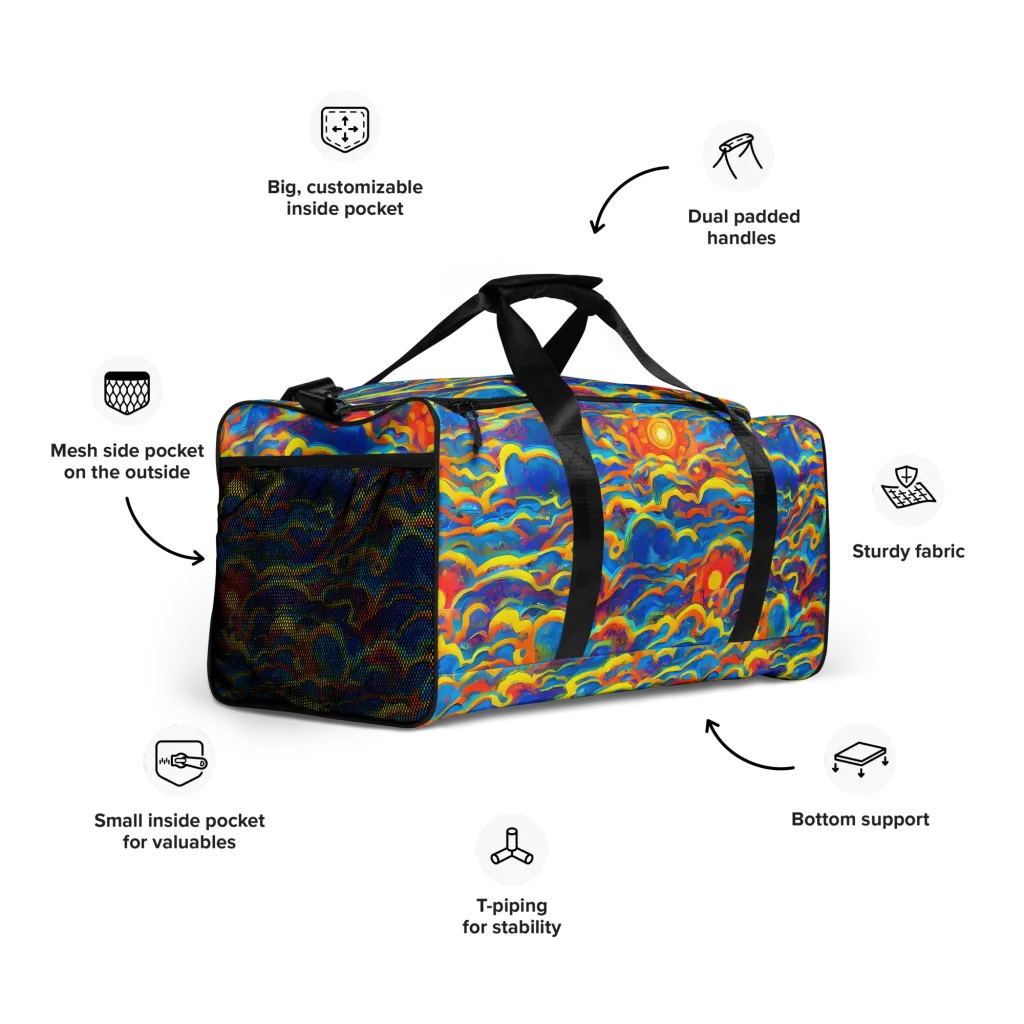 Chroma Ripple on Duffle Bag — Right Front