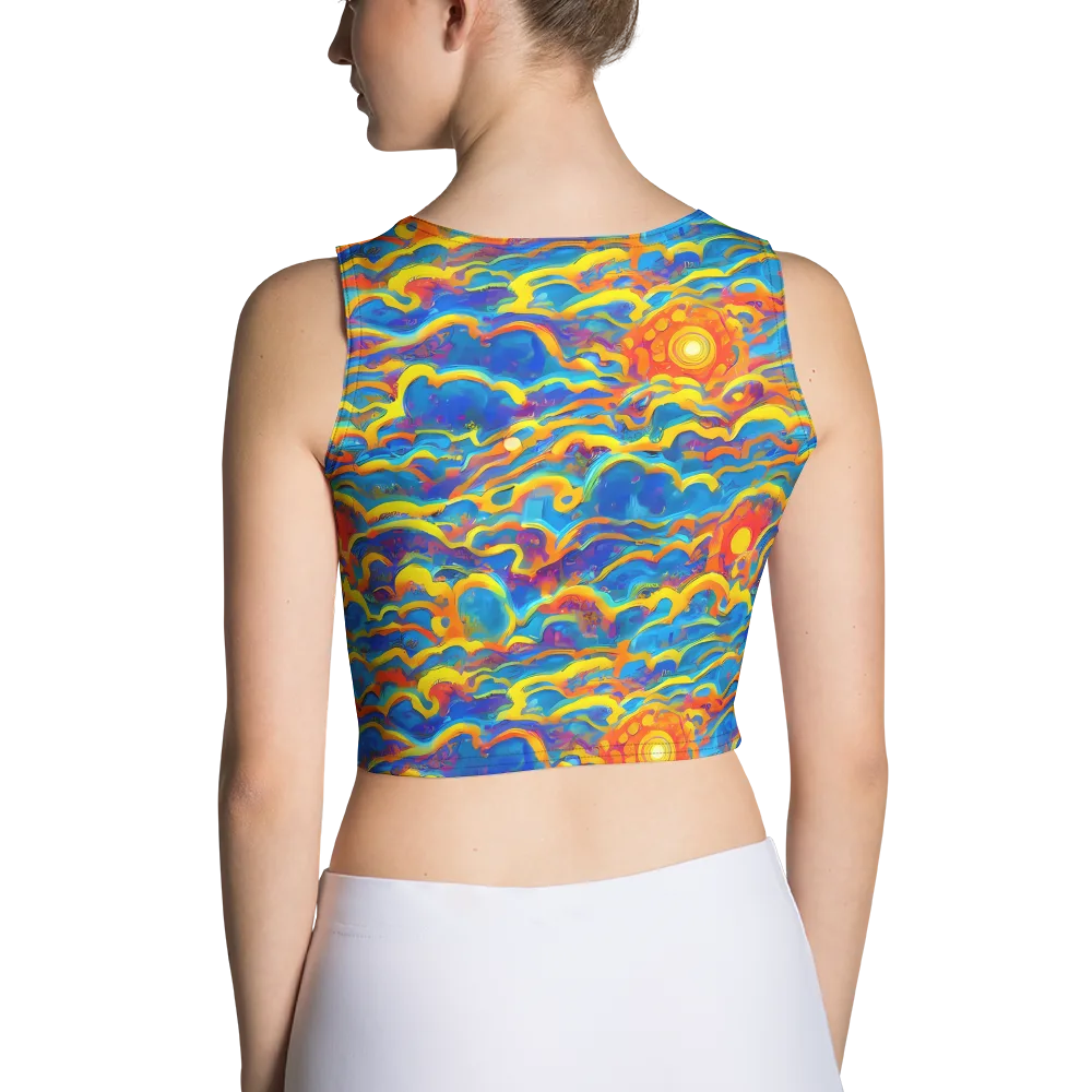 Chroma Ripple on Crop Top — Back
