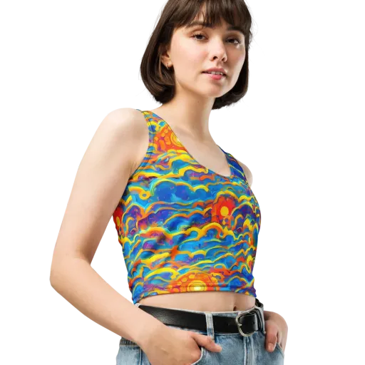 Chroma Ripple on a Crop Top