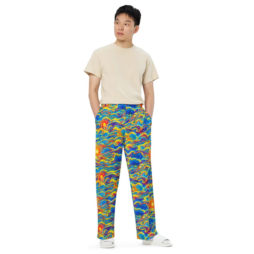 Chroma Ripple on Wide-Leg Pants — Front