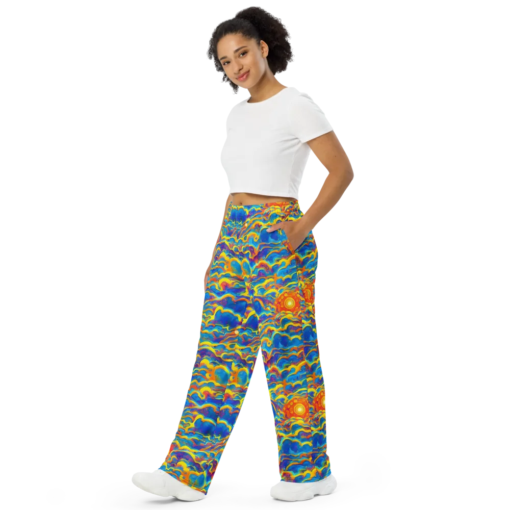 Chroma Ripple on Wide-Leg Pants — Left Front