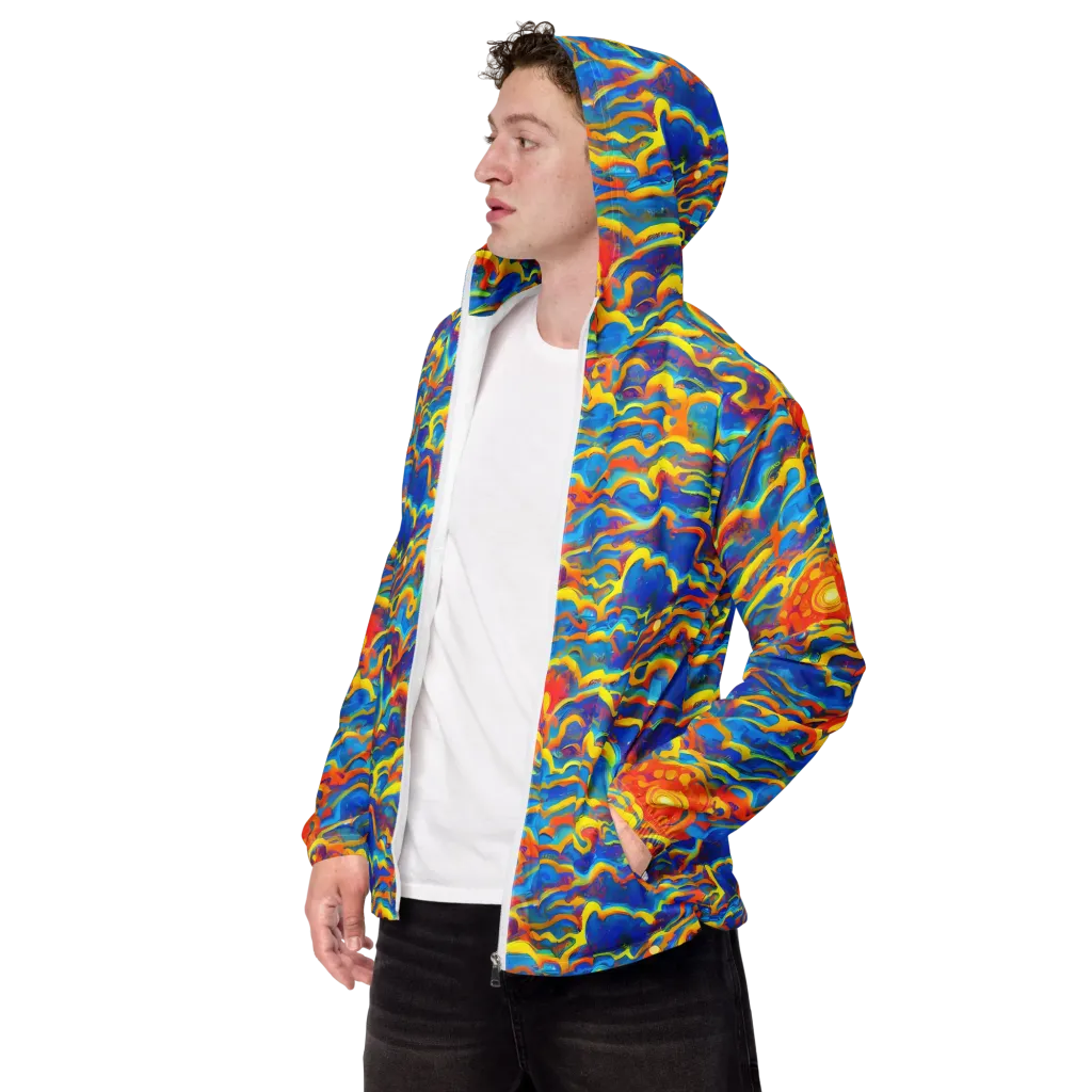 Chroma Ripple on Men's Windbreaker — Left Front
