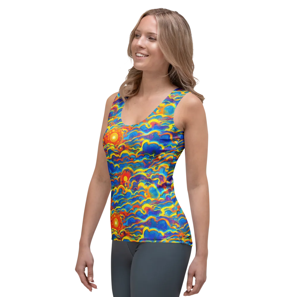 Chroma Ripple on Women's Tank Top — Left Front