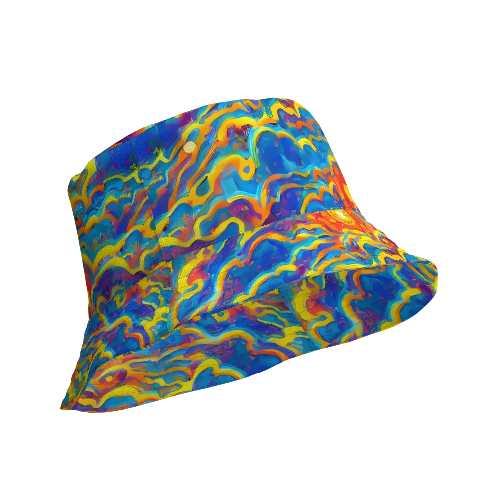 Chroma Ripple on Reversible Bucket Hat — Product details Outside