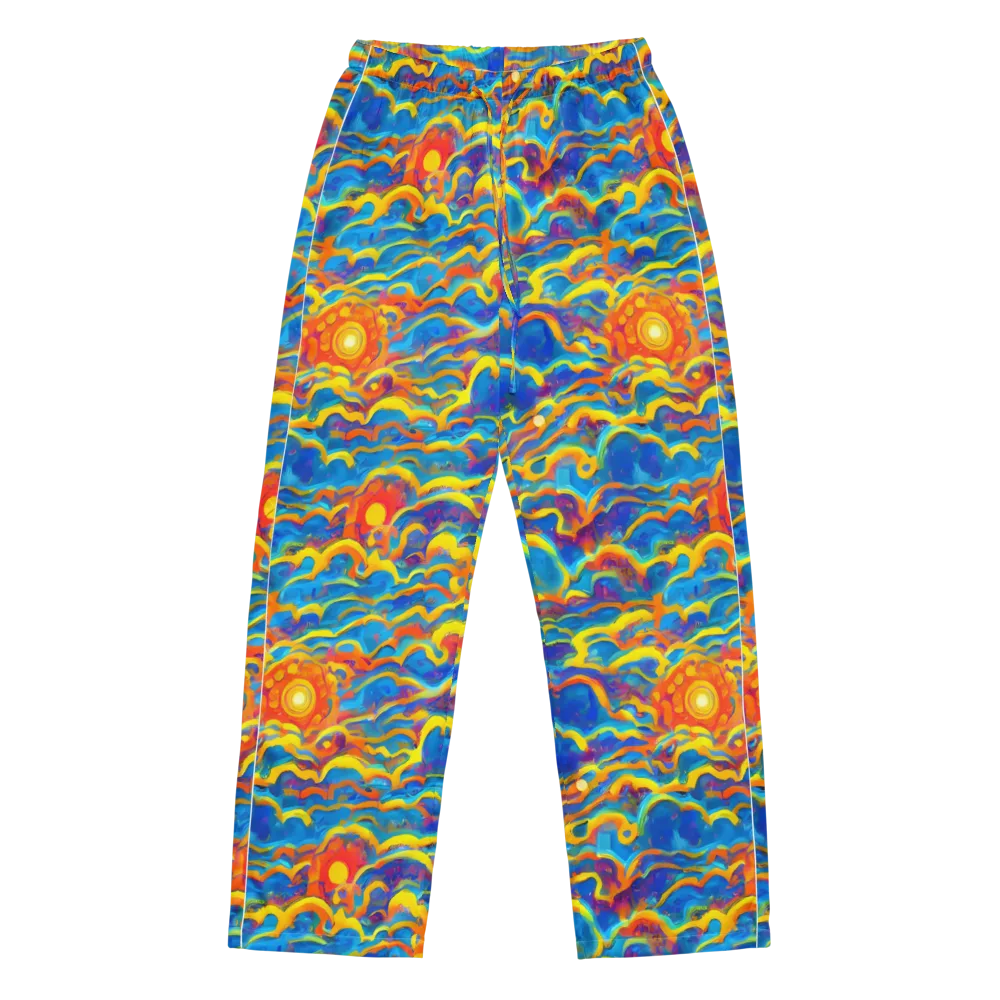 Chroma Ripple on Women's Pajama Pants — Front