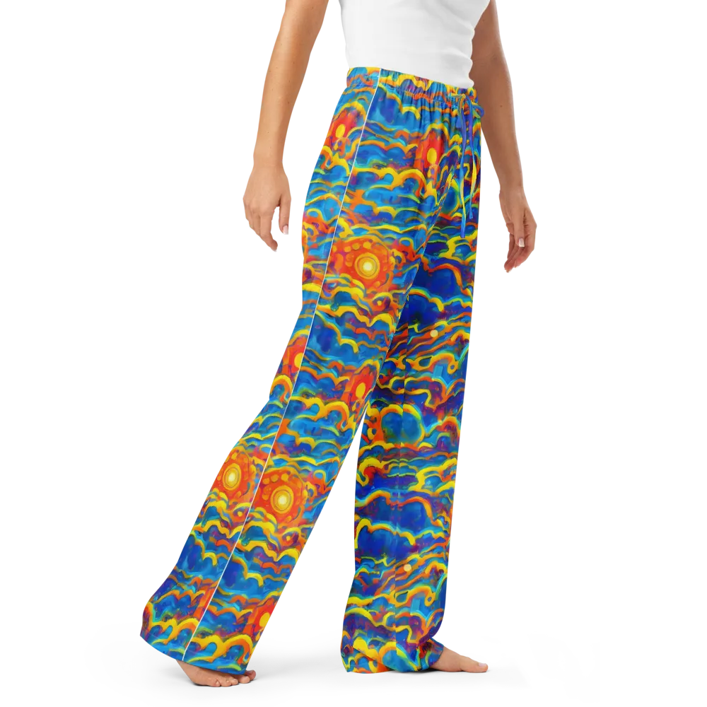 Chroma Ripple on Women's Pajama Pants — Right Front