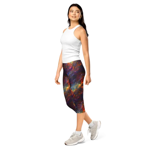 Auroral Ripples on a Capri Leggings