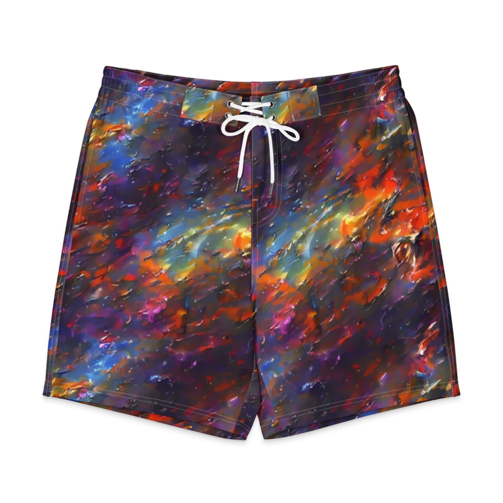 Auroral Ripples on Men's Board Shorts — Front