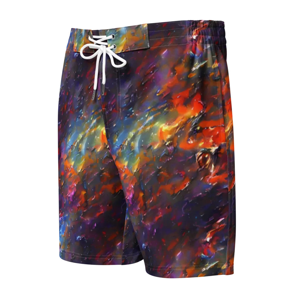 Auroral Ripples on Men's Board Shorts — Front