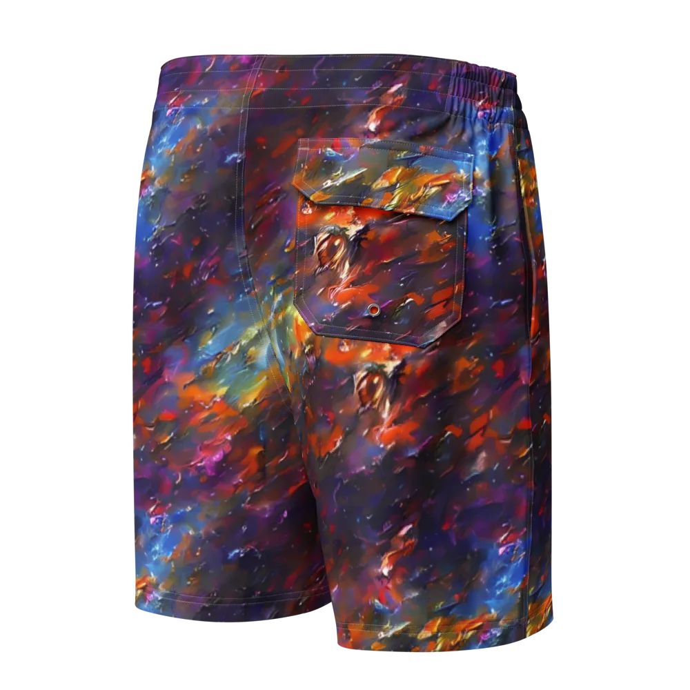 Auroral Ripples on Men's Board Shorts — Back