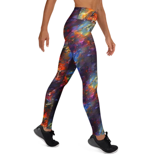Auroral Ripples on a Yoga Leggings