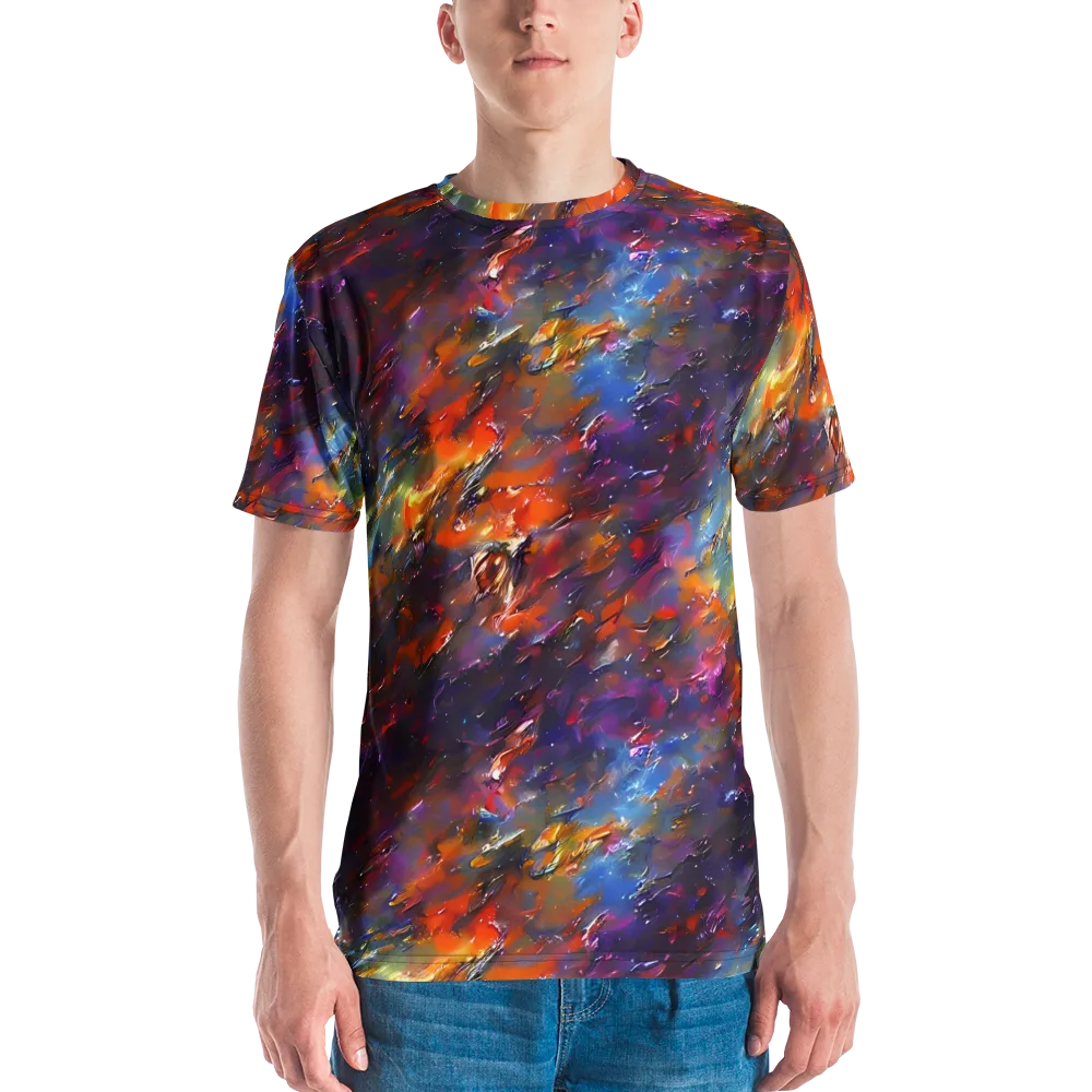 Auroral Ripples on Men's Crew Neck T-Shirt — Front