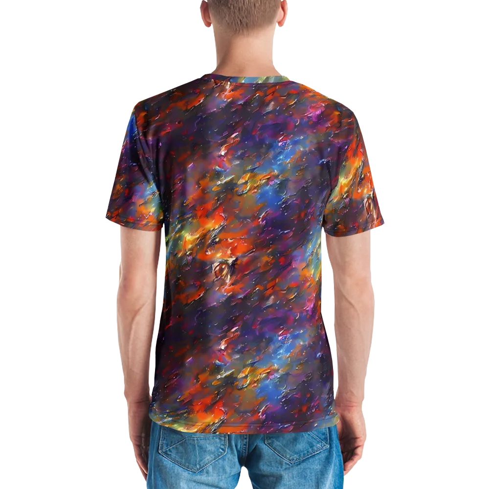 Auroral Ripples on Men's Crew Neck T-Shirt — Back