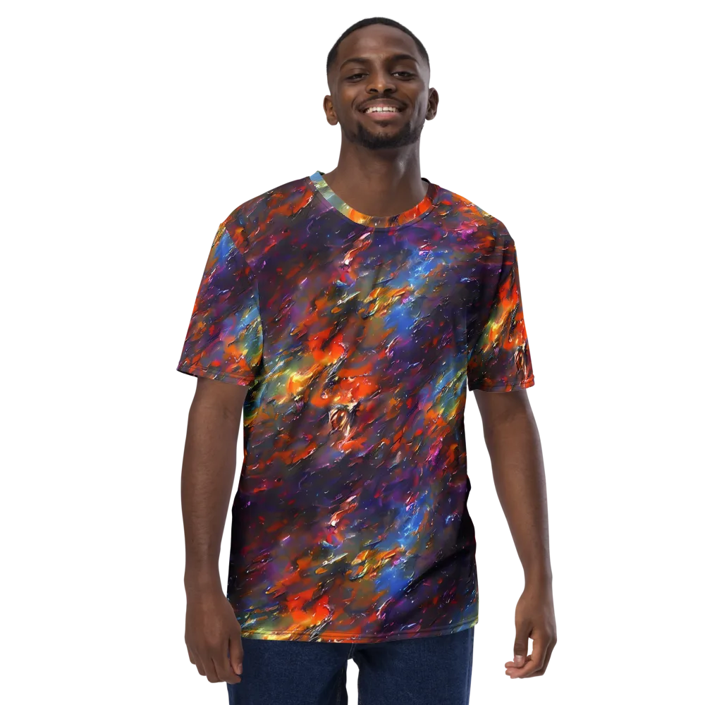 Auroral Ripples on Men's Crew Neck T-Shirt — Front