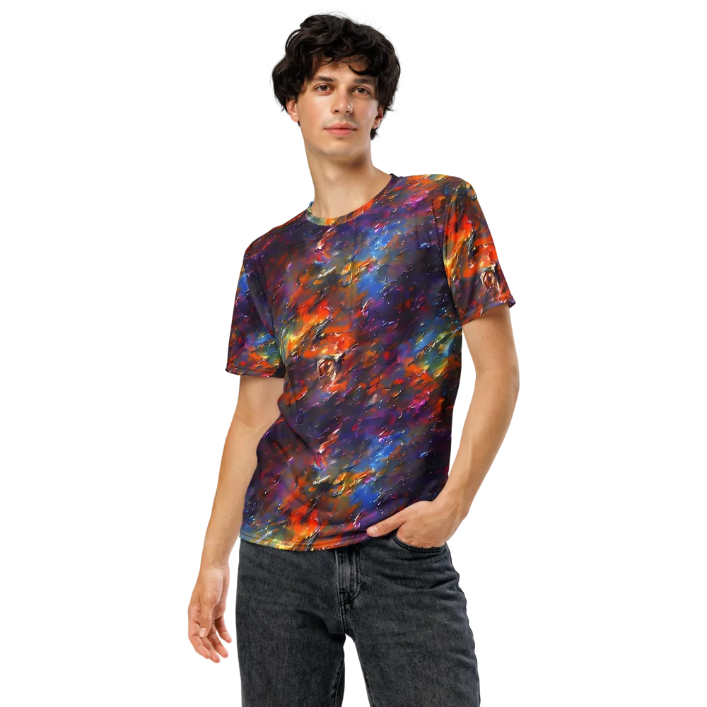 Auroral Ripples on Men's Crew Neck T-Shirt — Front