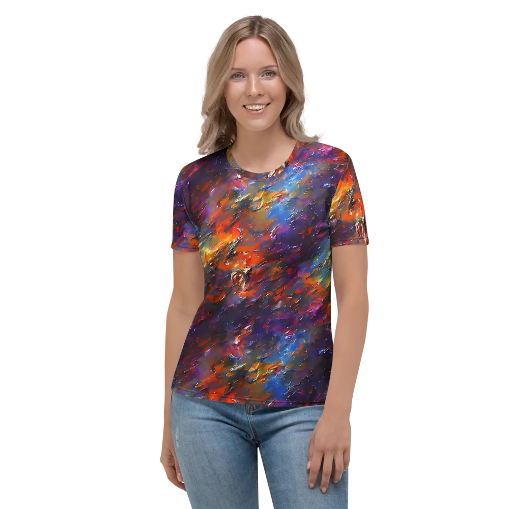 Auroral Ripples on Women's Crew Neck T-Shirt — Front