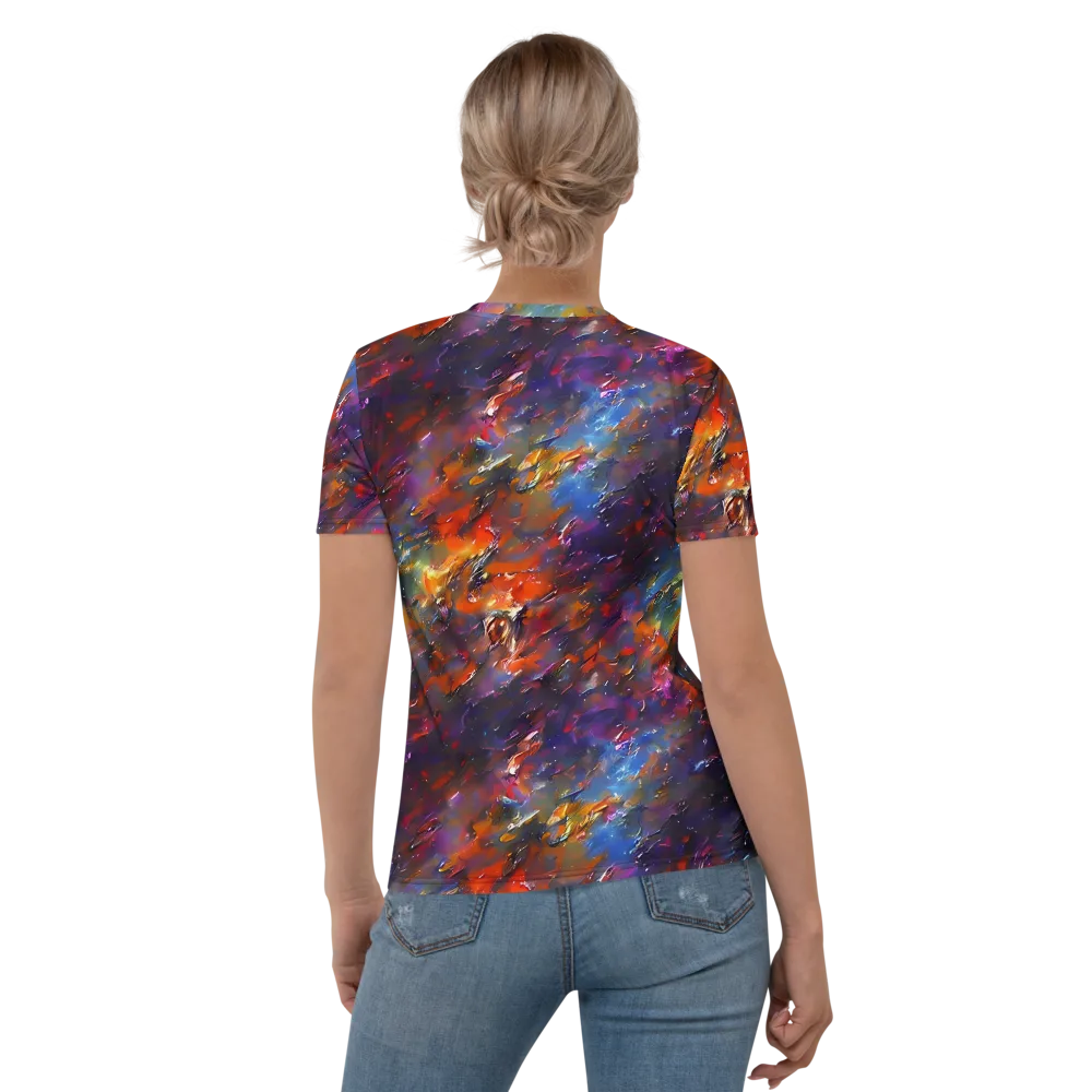 Auroral Ripples on Women's Crew Neck T-Shirt — Back