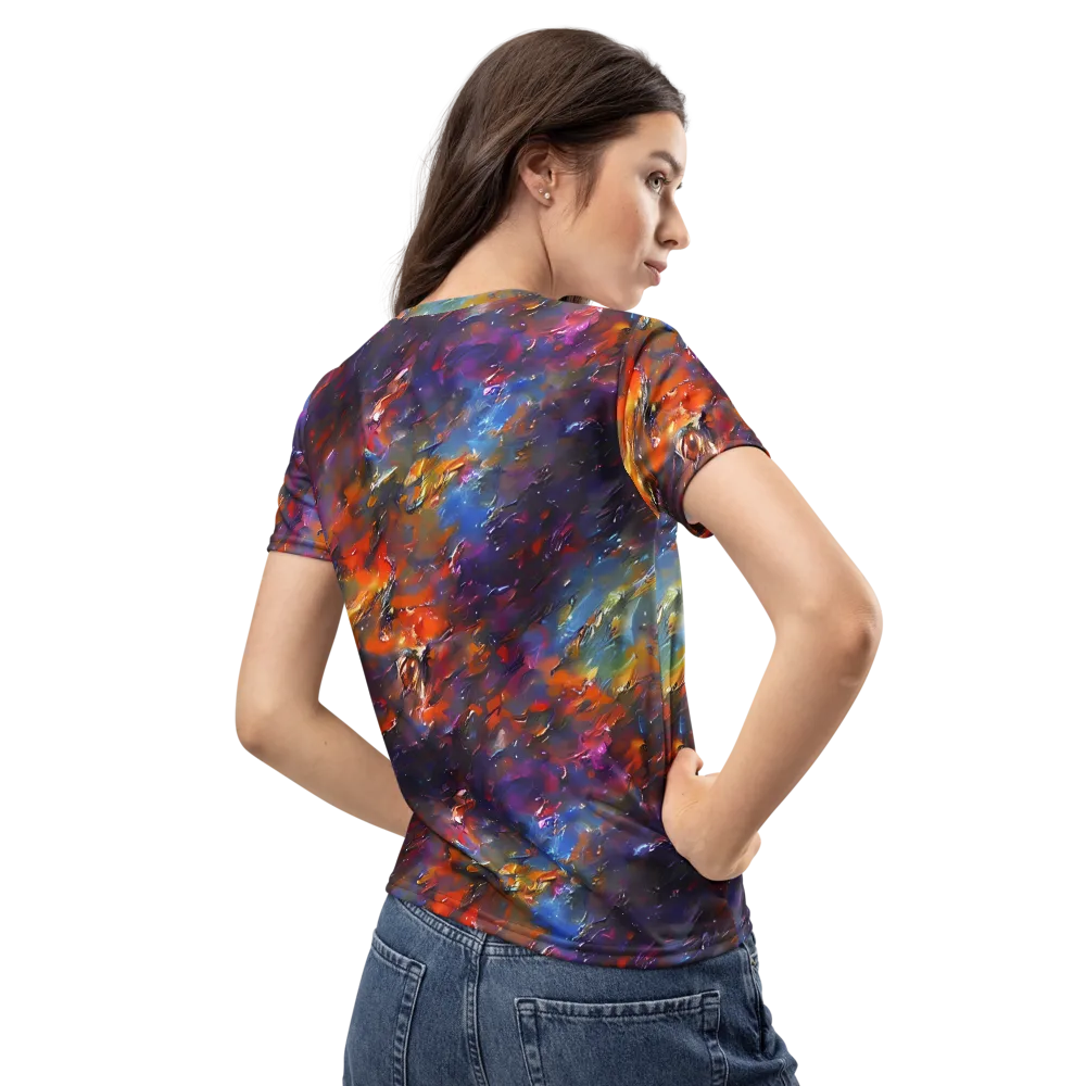Auroral Ripples on Women's Crew Neck T-Shirt — Back