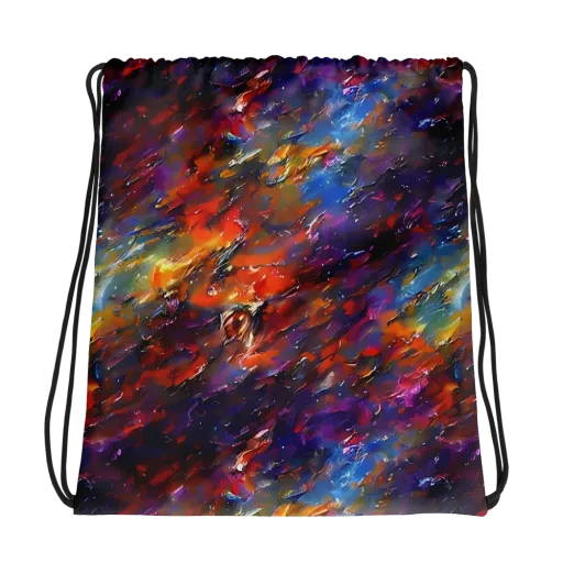 Auroral Ripples on a Drawstring Bag