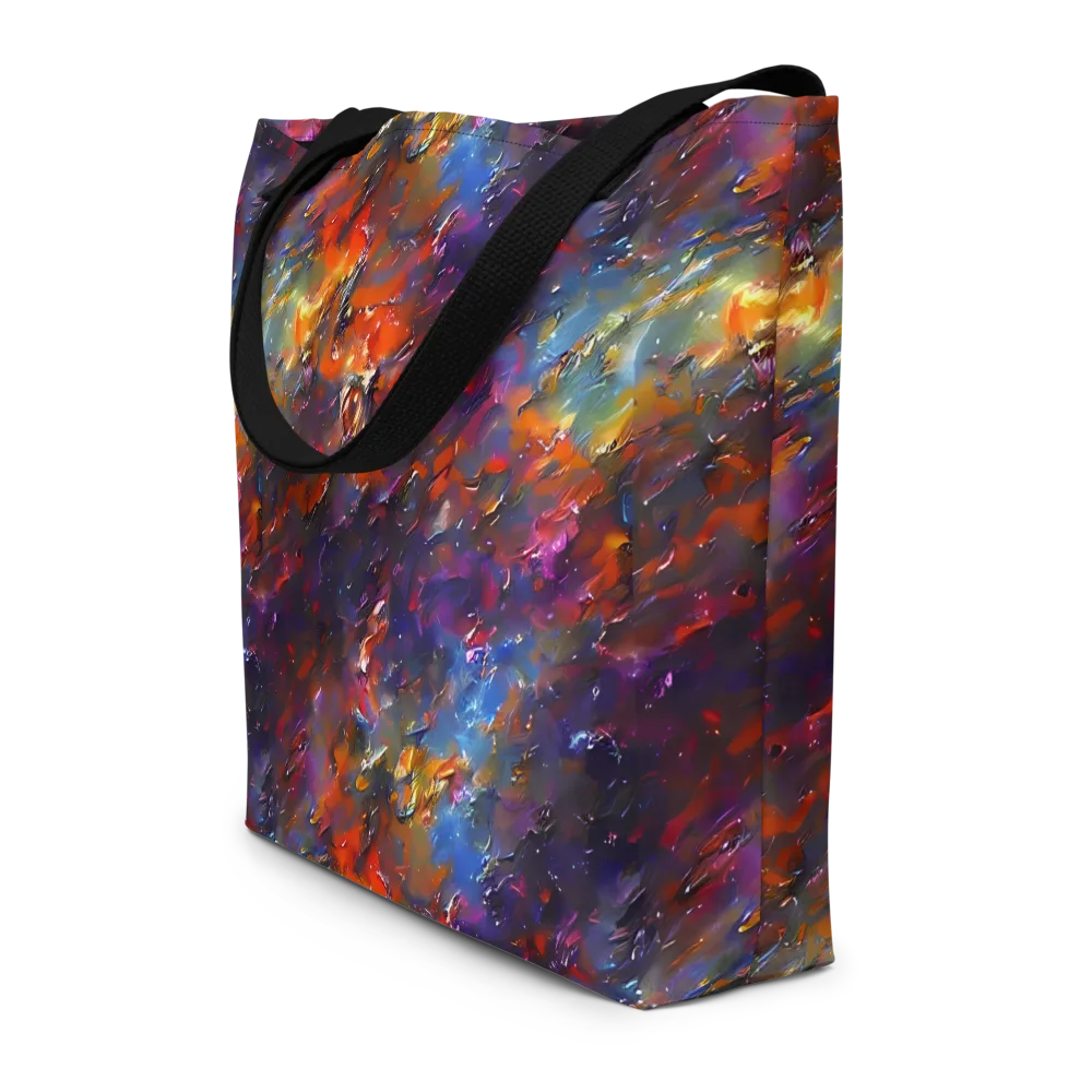 Auroral Ripples on Large Tote Bag W/ Pocket — Front