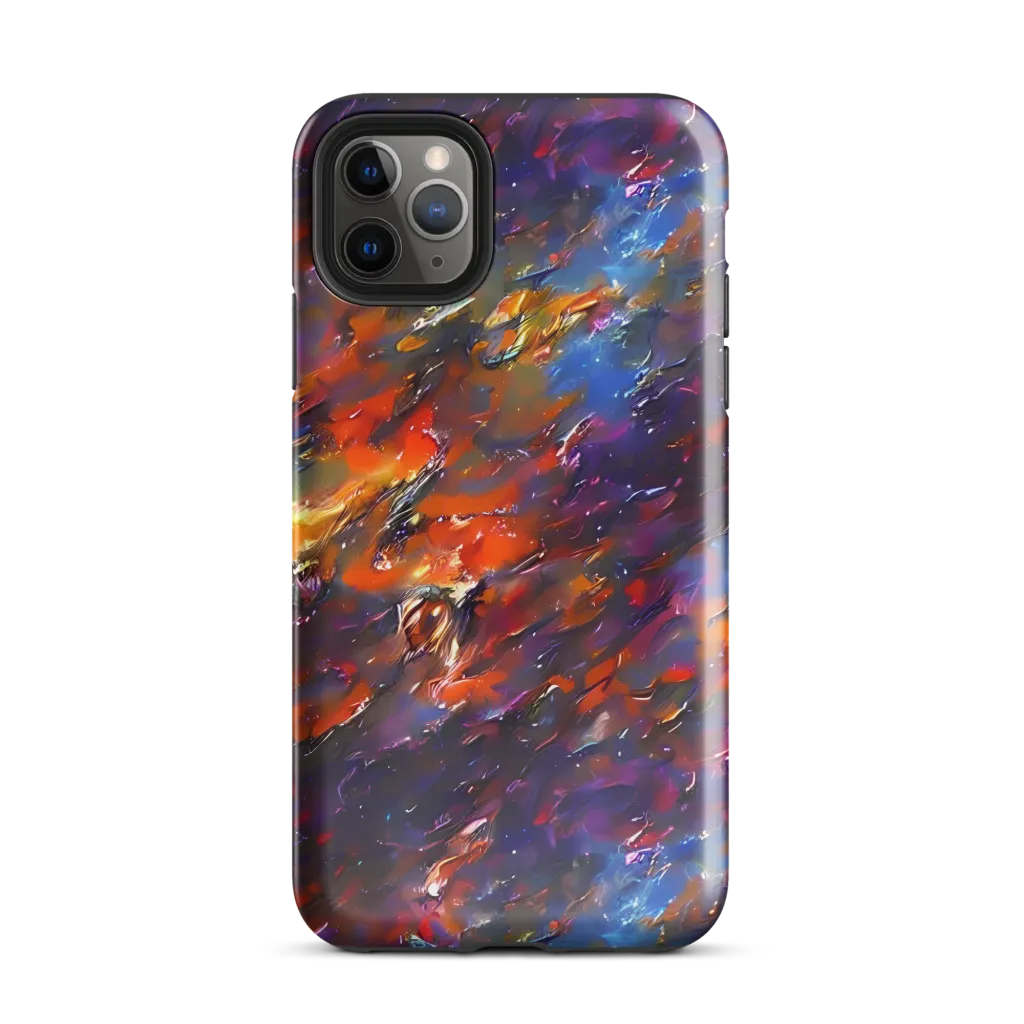 Auroral Ripples on Tough Case for iPhone® — Front