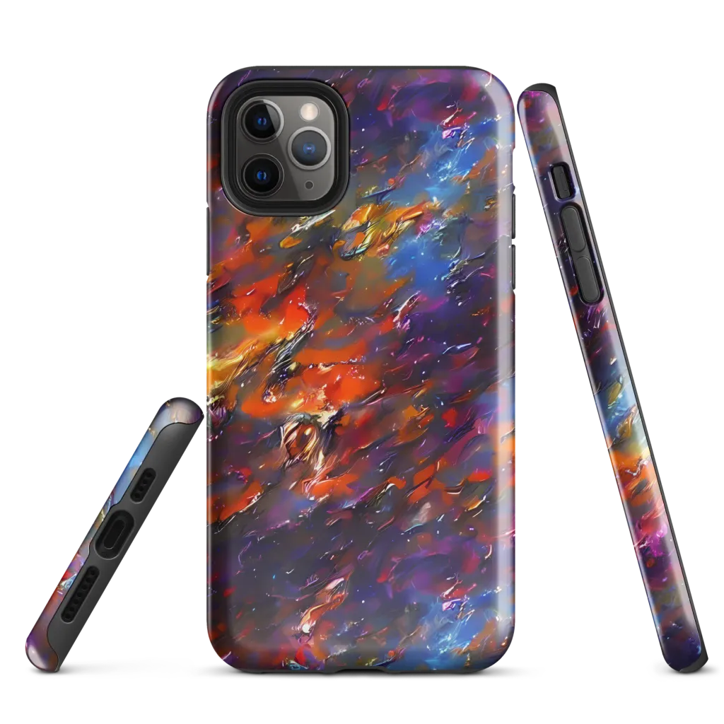 Auroral Ripples on Tough Case for iPhone® — Front