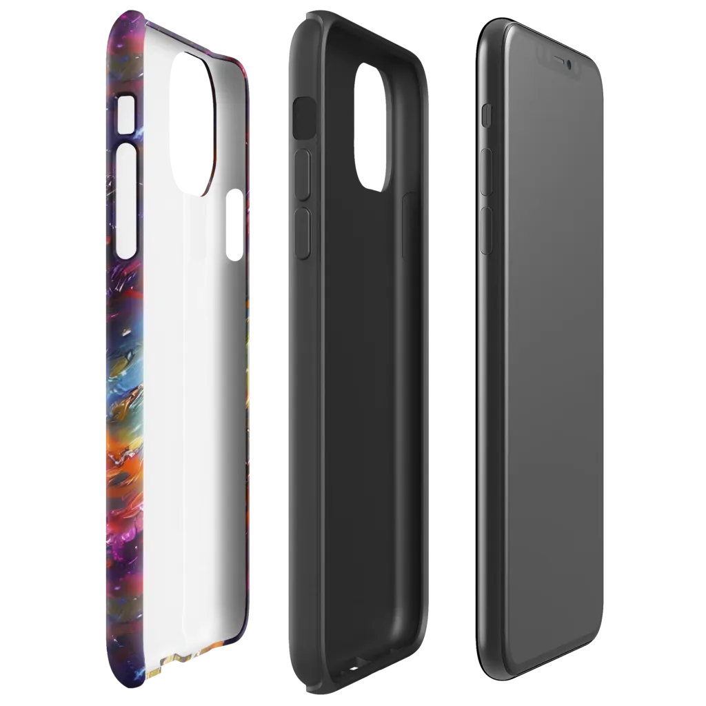 Auroral Ripples on Tough Case for iPhone® — Right