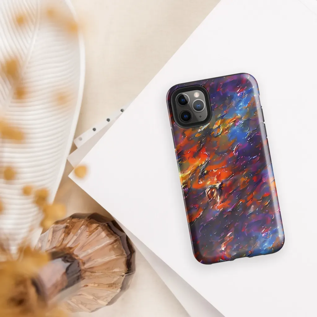 Auroral Ripples on Tough Case for iPhone® — Front
