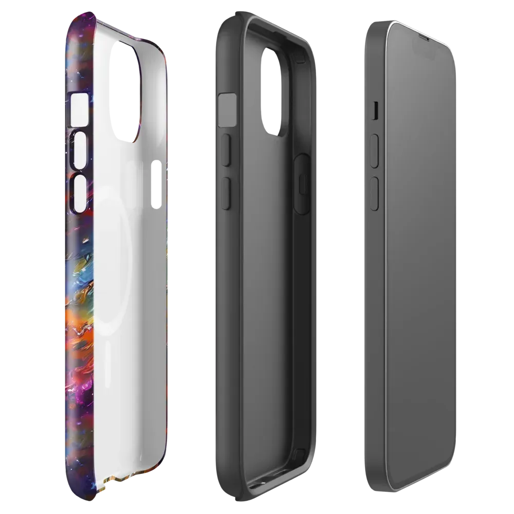 Auroral Ripples on MagSafe Tough Case for iPhone® — Front