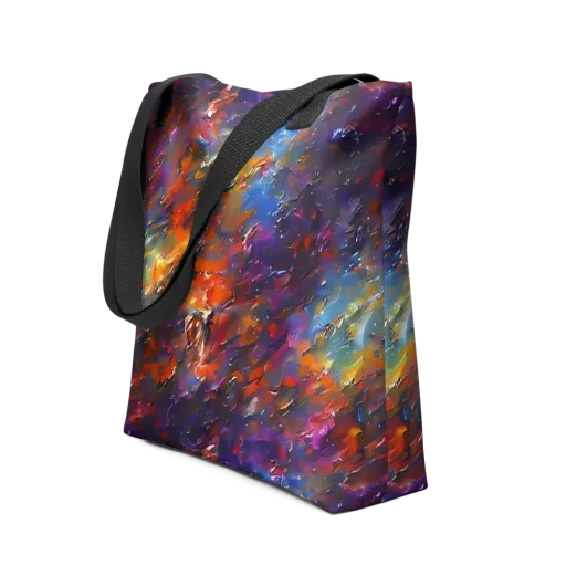 Auroral Ripples on a Tote Bag
