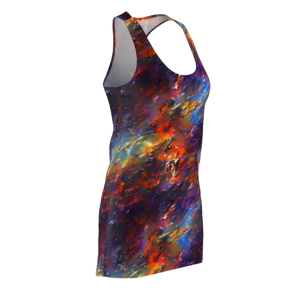 Auroral Ripples on Racerback Dress — Front Side