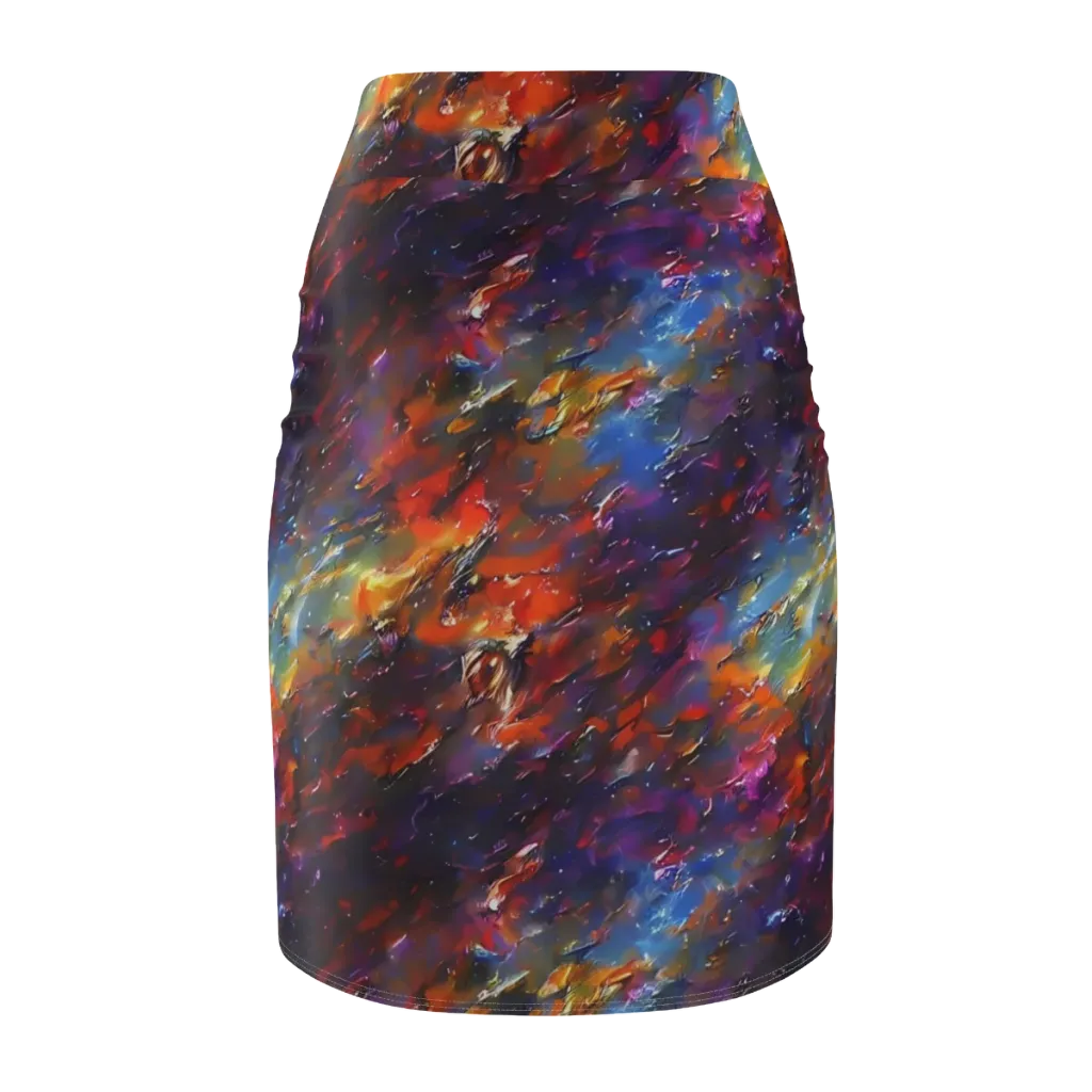 Auroral Ripples on Pencil Skirt — Back