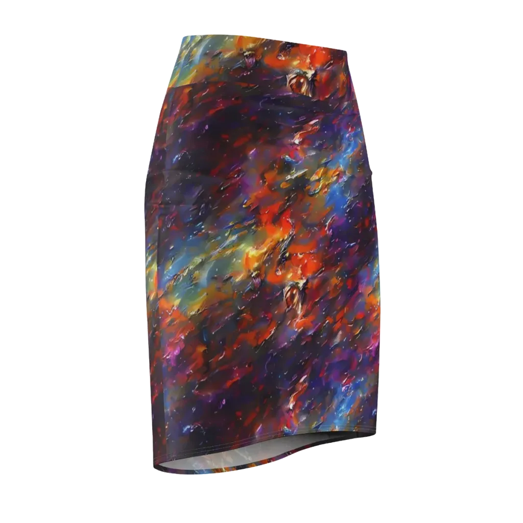 Auroral Ripples on Pencil Skirt — Front Side