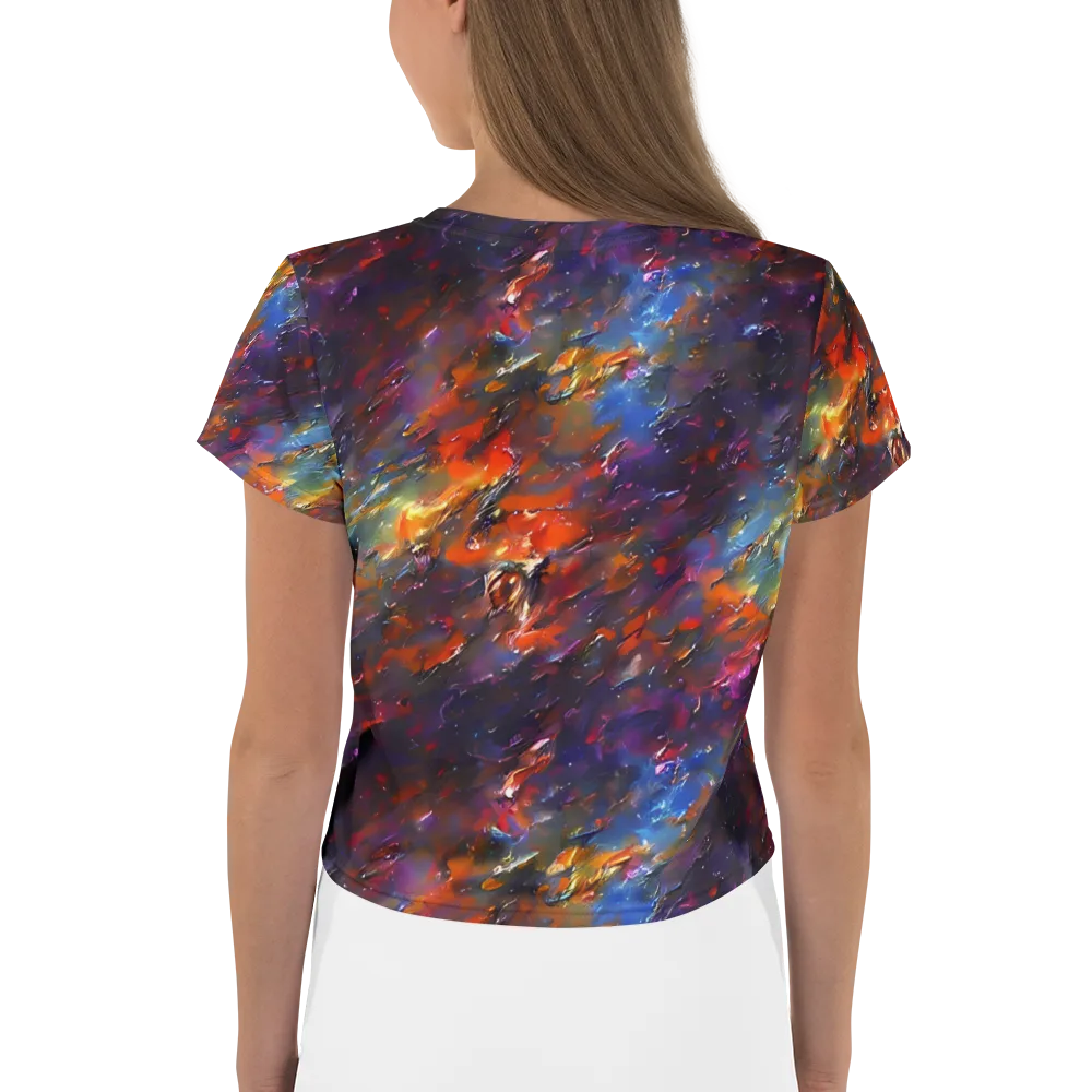 Auroral Ripples on Crop Tee — Back