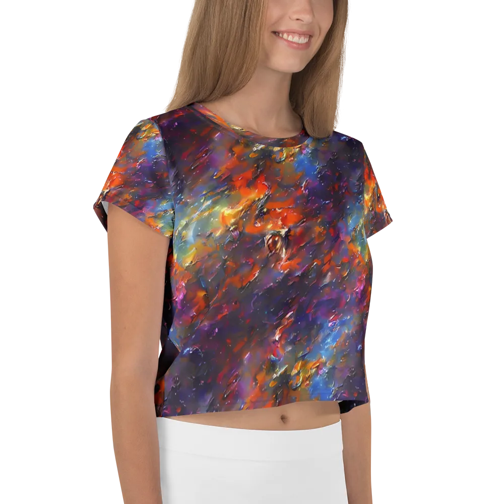 Auroral Ripples on Crop Tee — Right