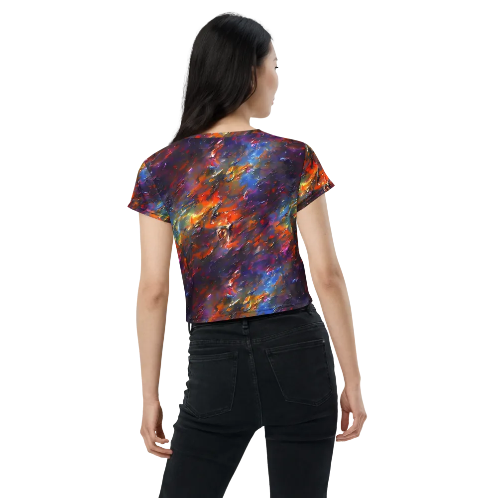 Auroral Ripples on Crop Tee — Back