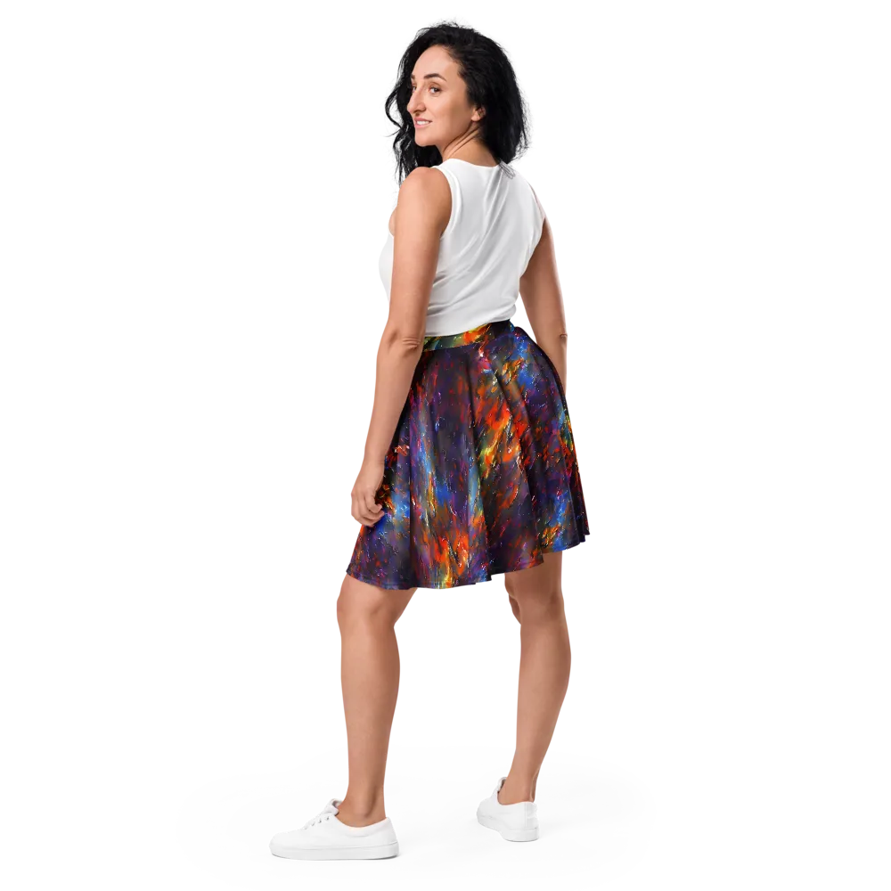 Auroral Ripples on Skater Skirt — Back