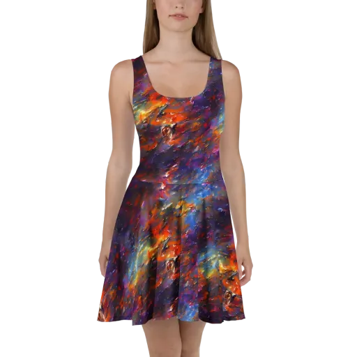 Auroral Ripples on a Skater Dress
