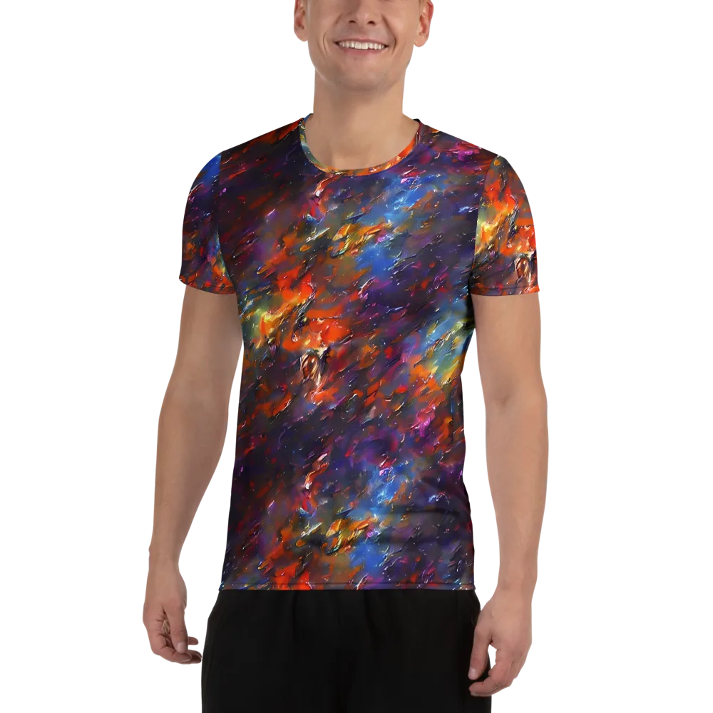 Auroral Ripples on Men's Athletic T-Shirt — Front
