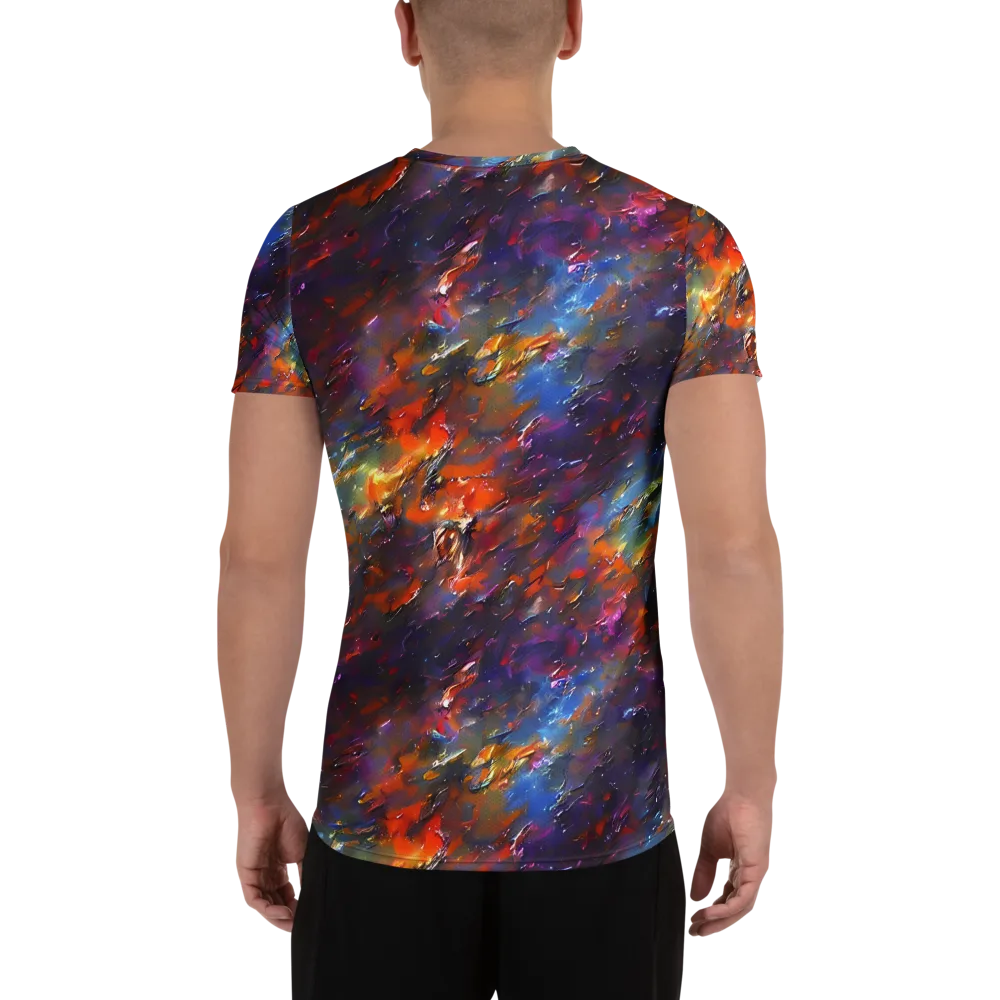 Auroral Ripples on Men's Athletic T-Shirt — Back
