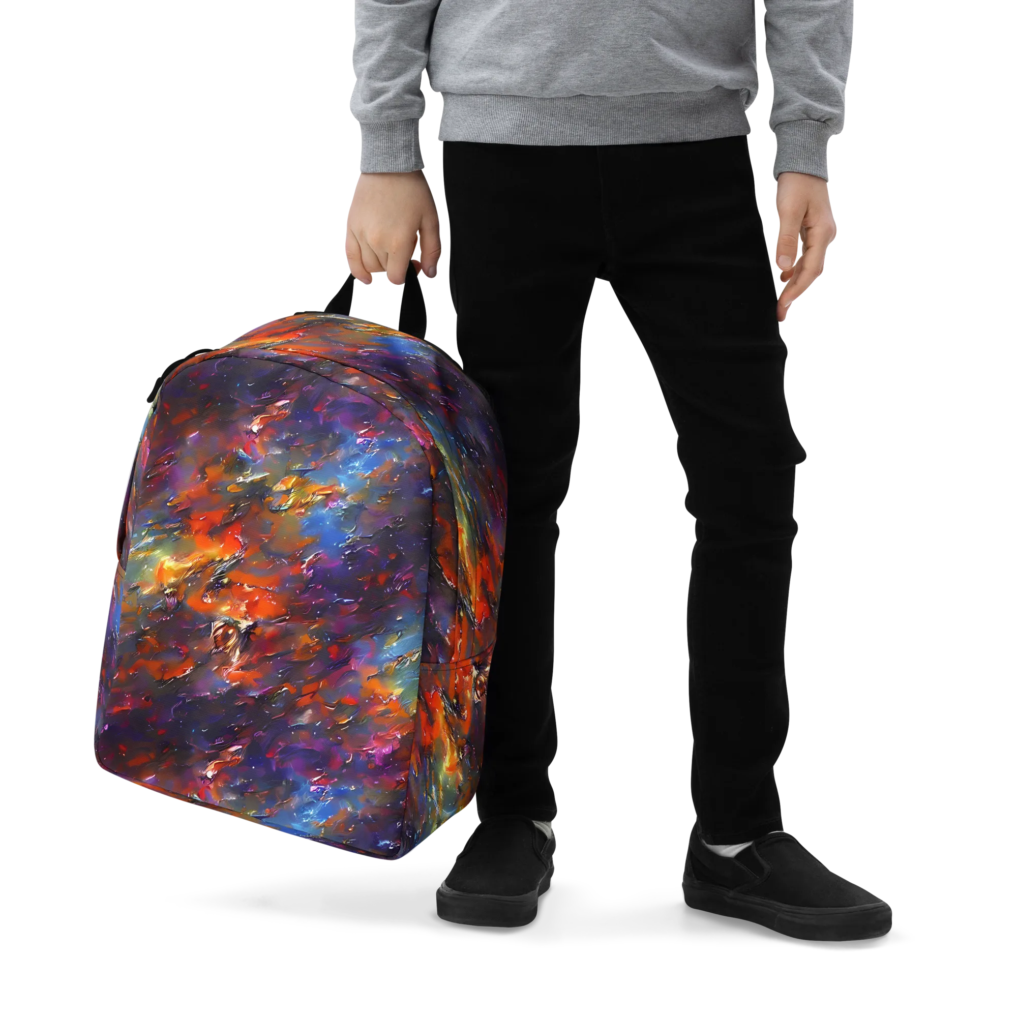 Auroral Ripples on Minimalist Backpack — Zoomed-in