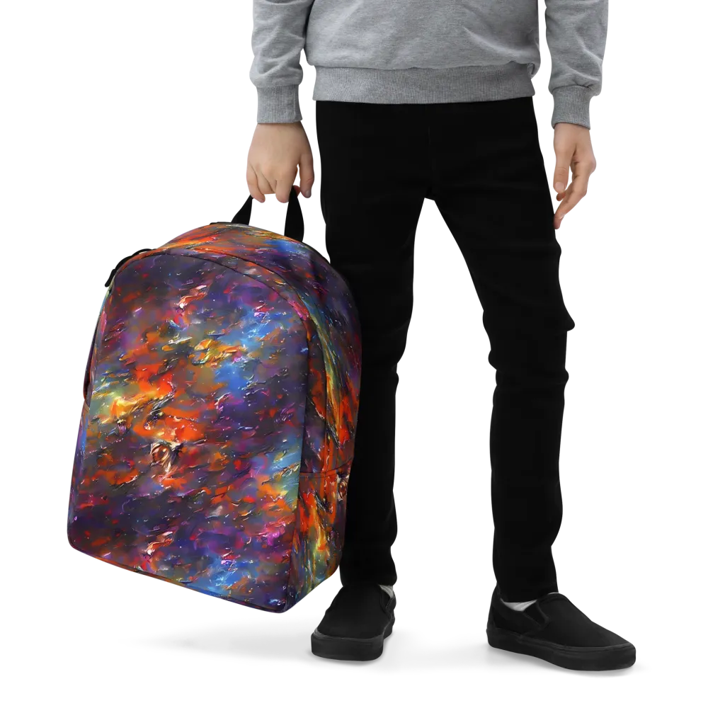Auroral Ripples on Minimalist Backpack — Zoomed-in