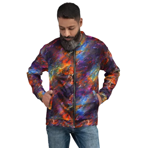 Auroral Ripples on a Bomber Jacket