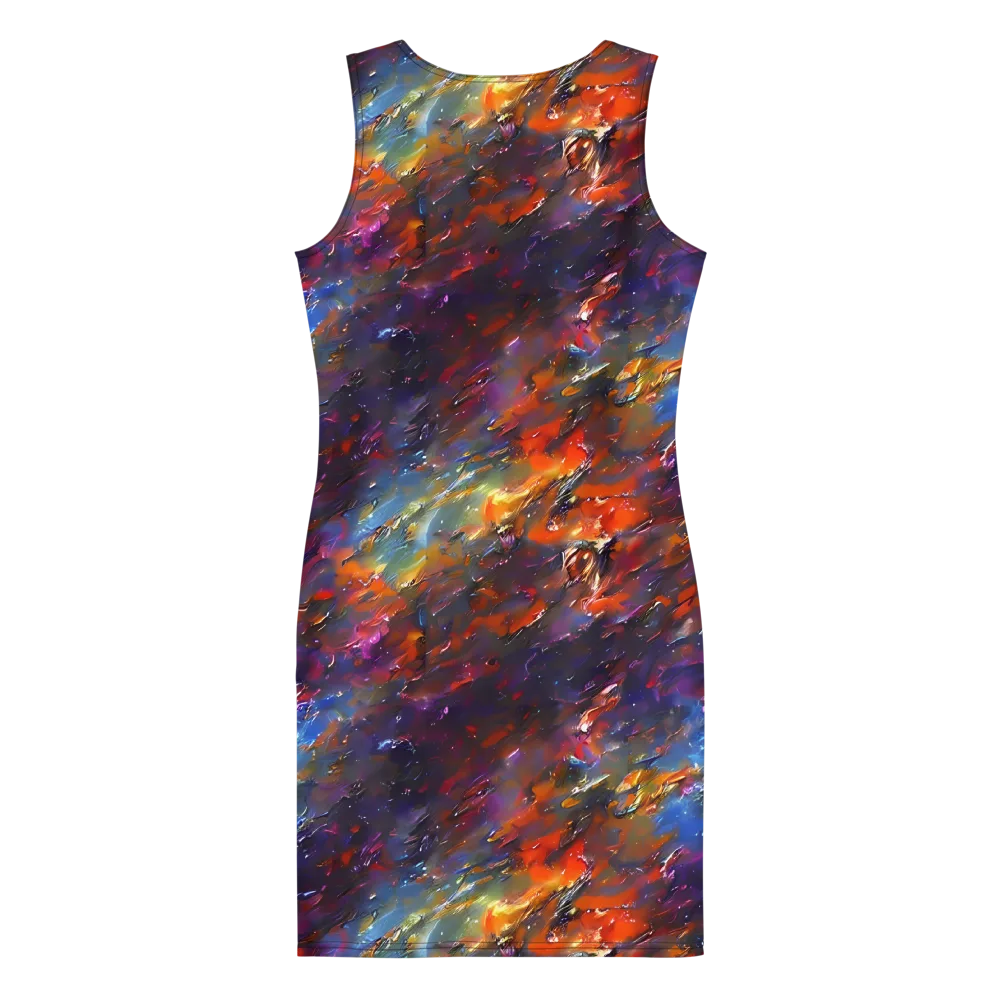 Auroral Ripples on Bodycon Dress — Back