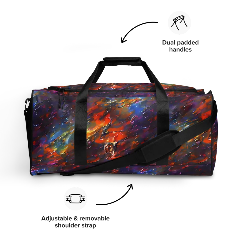 Auroral Ripples on Duffle Bag — Front