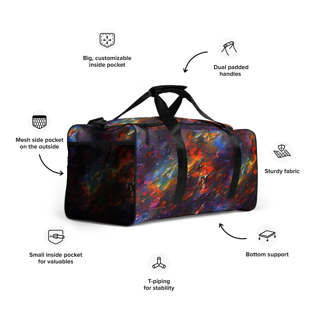 Auroral Ripples on Duffle Bag — Right Front