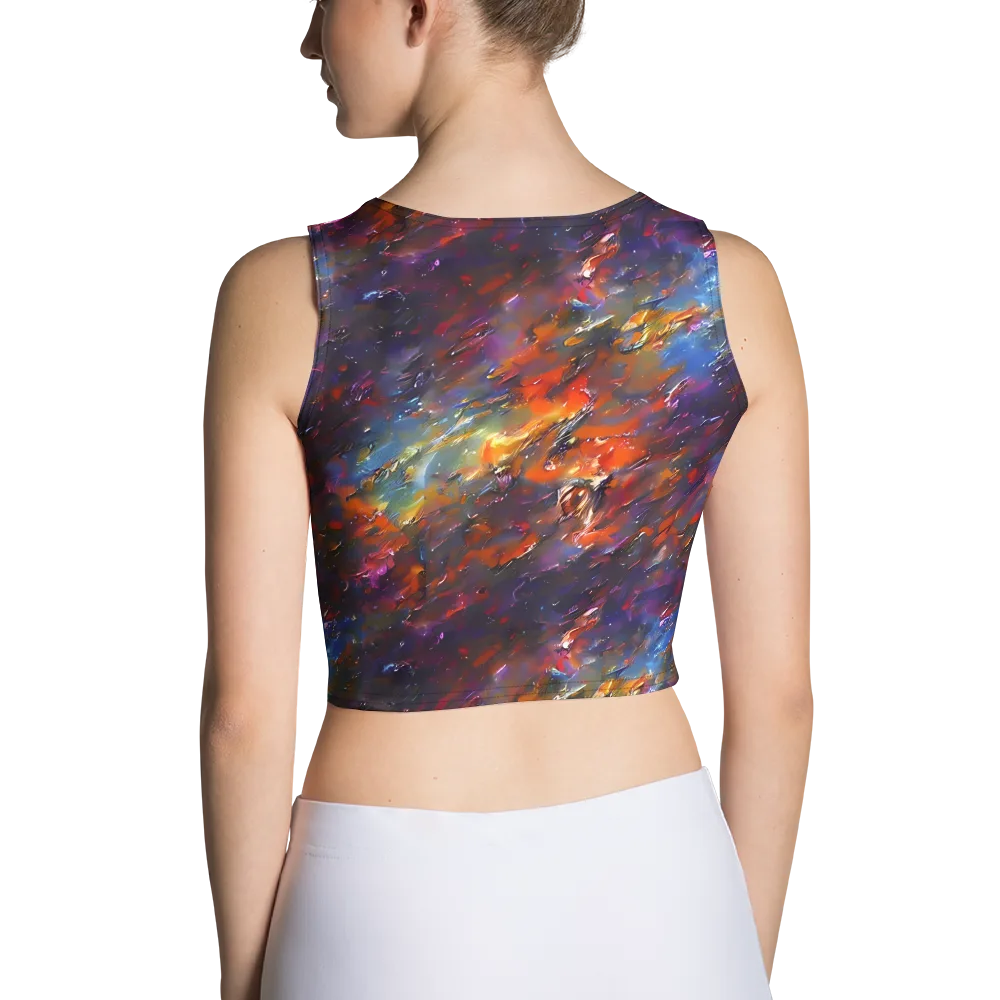 Auroral Ripples on Crop Top — Back